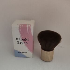Birchbox Pink & Brown Kabuki Brush - Soft Synthetic Bristles
